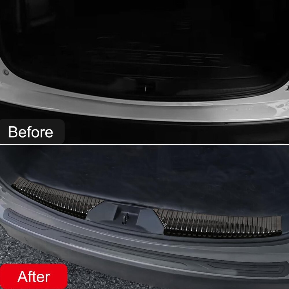 Subaru Forester 2025 Steel Rear Boot Trunk Bumper Protector Guard 2 PCS Black